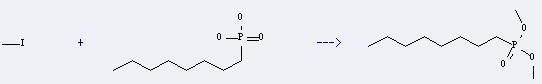 1-Octylphosphonic acid can react with iodomethane to get octyl-phosphonic acid dimethyl ester